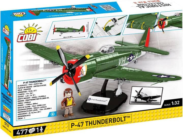 Actual product image Cobi P-47 Thunderbolt / 477 pcs.