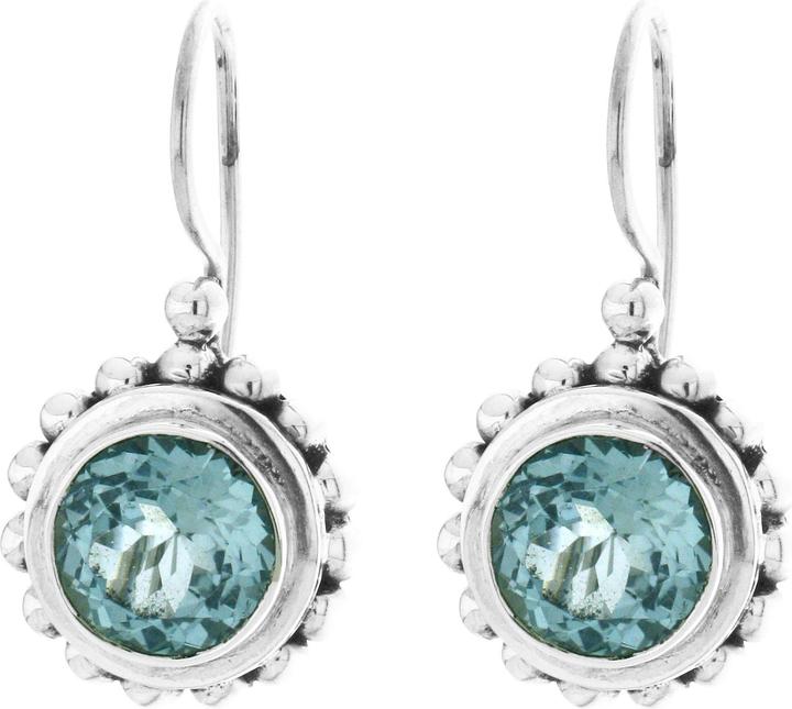 Immagine prodotto Leyda Ciondolo D'Oreille Rond À Pois (Pietra, Argento 925)