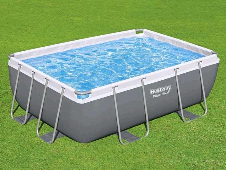 Immagine prodotto Bestway Set piscina Power con telaio in acciaio e pompa filtro 282 x 196 x 84 cm (282 x 196 x 84 cm)