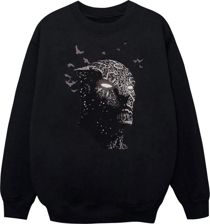 Actual product image Boys Black Panther Tribe Mask Sweatshirt (152, 158)
