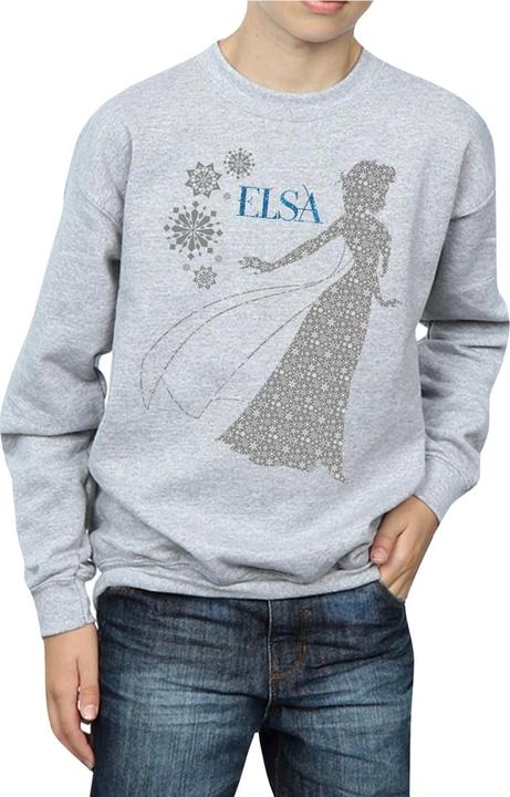 Immagine prodotto Disney Frozen Elsa Christmas Silhouette Felpa Ragazzi (140, 146)