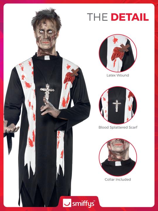 Produktbild Smiffys Zombie - Priester (M)
