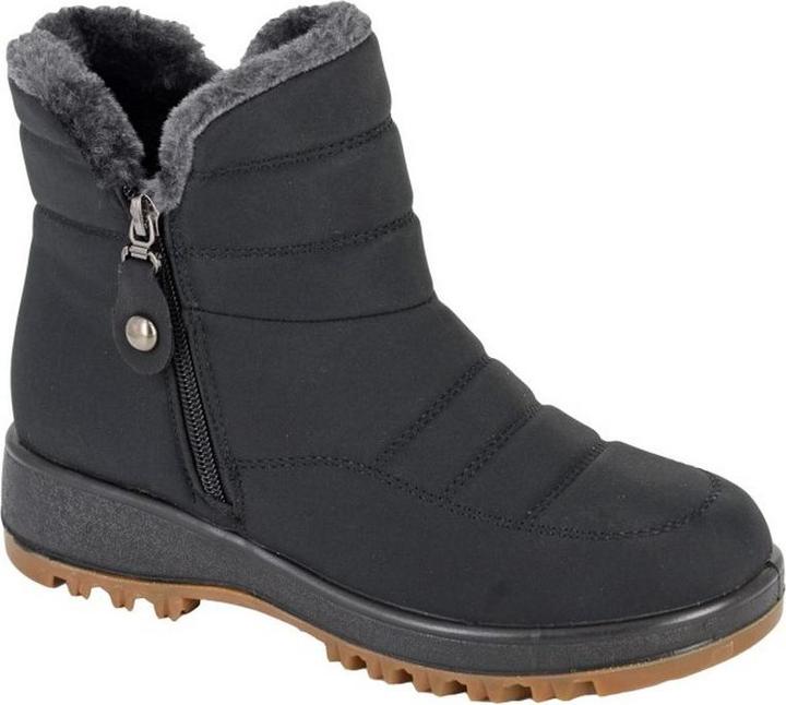 Actual product image Boulevard Womens/Ladies Nylon Side Zip Ankle Boots (37)