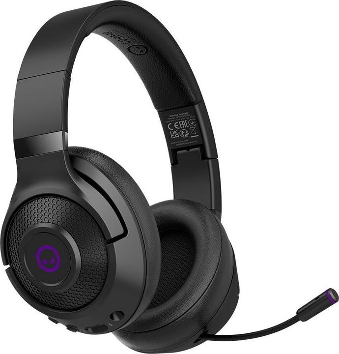 Image du produit Lorgar Casque avec microphone Noah 702, casque de jeu sans fil, noir