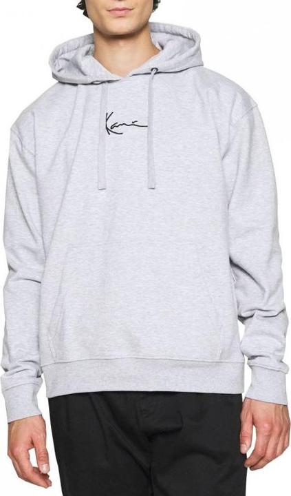 Actual product image Karl Kani KKMQ32061GRY Small Signature Hoodie ash grey - 16069 (L)