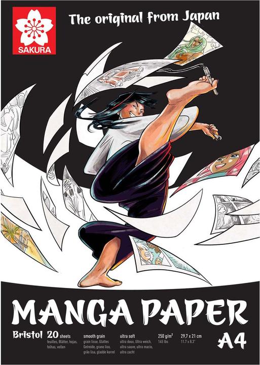 Sakura Manga (A4, Blanko, Harter Einband)