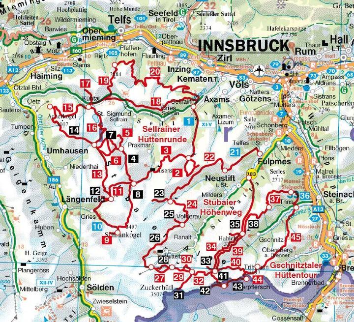 Immagine prodotto Stubaier Höhenweg, Sellrainer Hüttenrunde, Gschnitztaler Hüttentour (Tedesco, Mark Zahel, 2023)