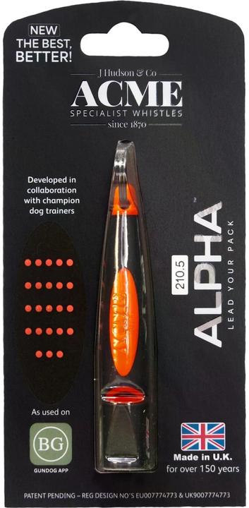 Image du produit Acme Made Sifflet haute fréquence Alpha, 210.5, noir/orange (Jouet d'occupation chien)