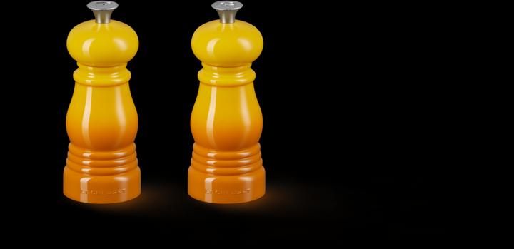 Produktbild Le Creuset Mini Salz- und Pfeffermühlen Set dunkelgelb (Salz, Pfeffer)
