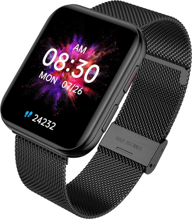 Garett Smartwatch GRC MAXX Czarny stalowy (46 mm)