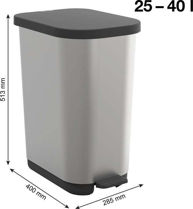 Image du produit Rotho Poubelle à pédale 35 l RIBO (35 l)