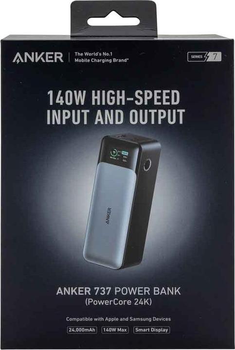 Produktbild Anker 737 (PowerCore 24K) (24000 mAh, 140 W, 88.80 Wh)