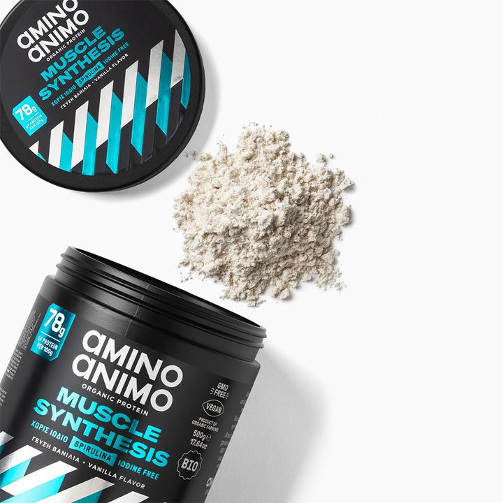 Immagine prodotto Amino Animo Proteine vegane Sintesi muscolare (Vaniglia, 1 pz., 500 g)