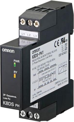 Produktbild Omron Industrial Automation 3-Phasen-Überwachungsrelais 480V 1 Wechsler