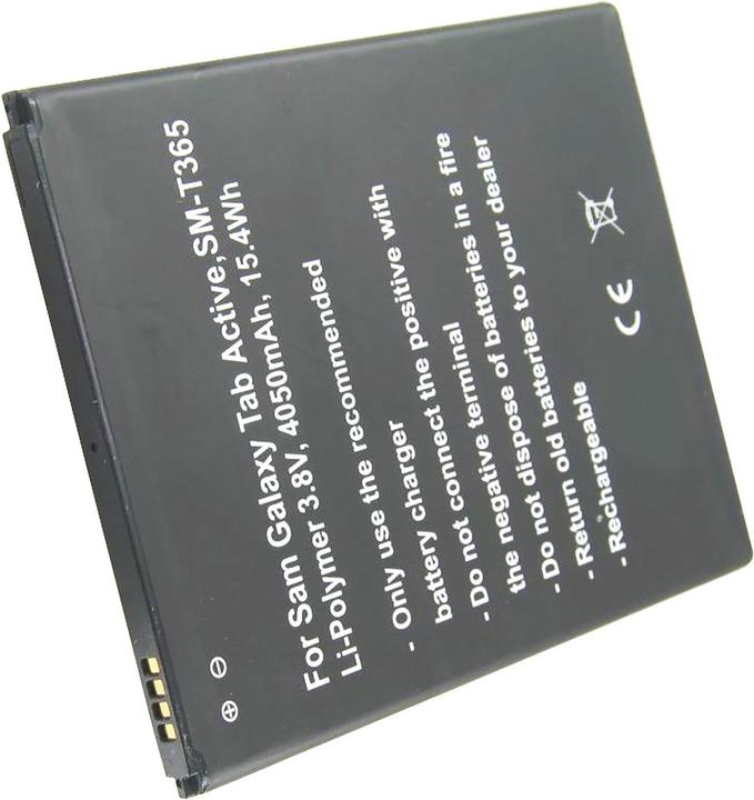 Actual product image AccuCell Battery Samsung Galaxy Tab Active, SM-T365, EB-BT365BBU
