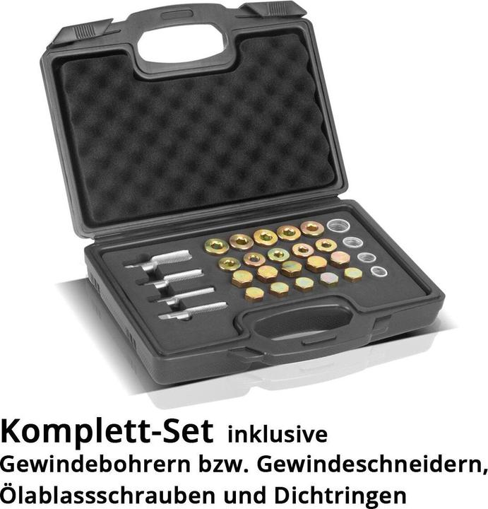 Produktbild Stahlwerk Ölablassschraube Reparatur Set 64 tlg. Reparatursatz Öl-Ablass-Gewinde