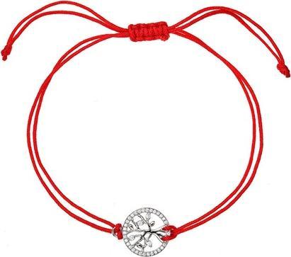 Evolution Group Red kabbalah bracelet with tree of life 13021.3 (L)