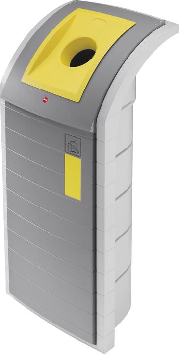 Actual product image Hailo ProfiLine WSB Design Plus XXXL, recyclables collector, 120 litres, silver (120 l)