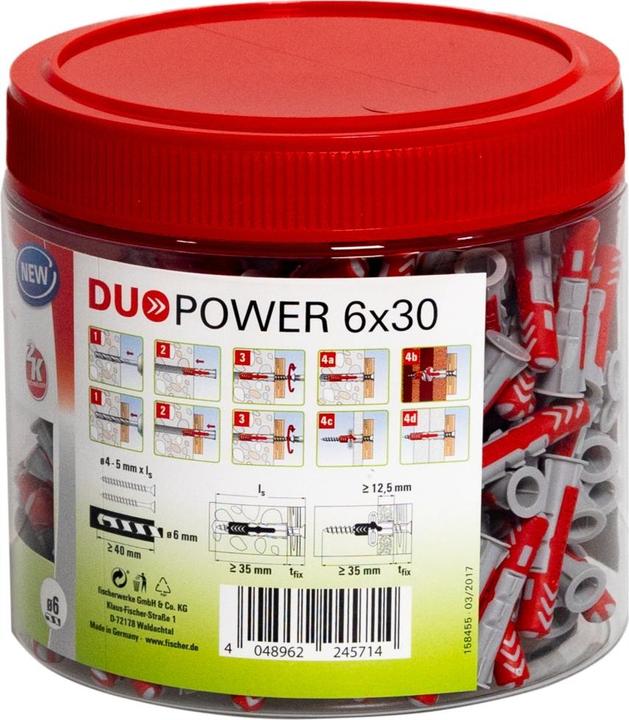 Produktbild Fischer DuoPower 6x30 (200 Stk.)