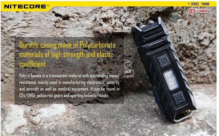 Immagine prodotto Nitecore Pollice (7.40 cm, 85 lm)