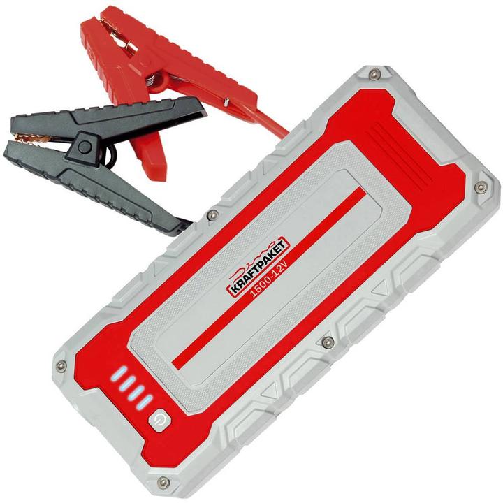 Actual product image Dino Quick start system, jumper cable 12V 1500A 62.9Wh 136150 jump start current (12 V)= (1500 A, 4250 mAh)