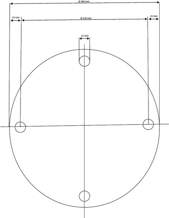 Actual product image Kare Design Table Base Invitation Black Ø60cm
