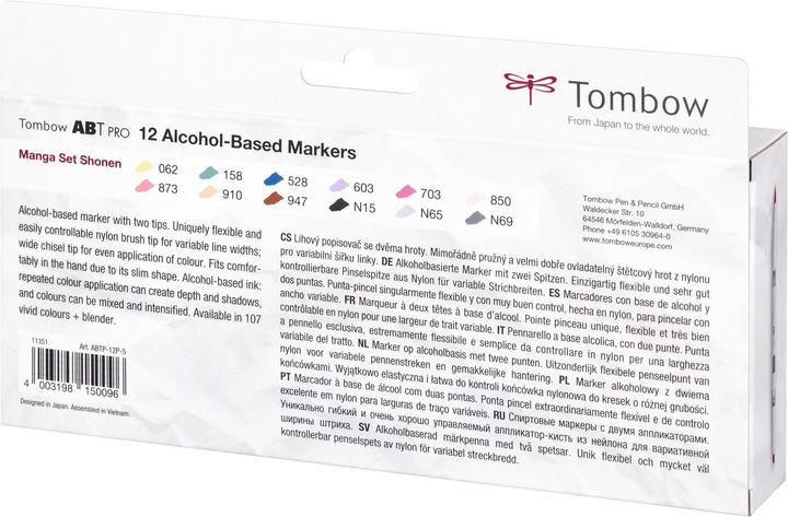 Image du produit Tombow Stylo à double brosse ABT Pro (Multicolore, 12 x)
