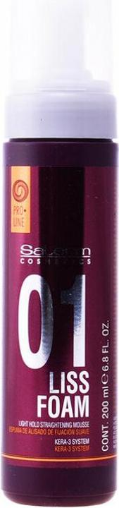 Produktbild Salerm LISS FOAM light hold straightening mousse 200 ml (200 ml, Schaumfestiger)