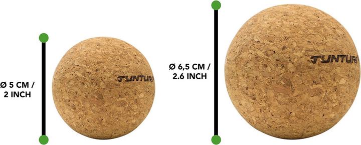 Image du produit Tunturi Kork Massage Ball Set Eco Friendly