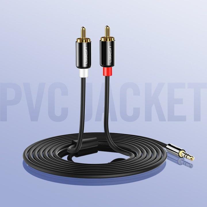 Produktbild Ugreen 2x RCA – 3.5mm Klinke (2 m, Cinch, 3.5mm Klinke (AUX))