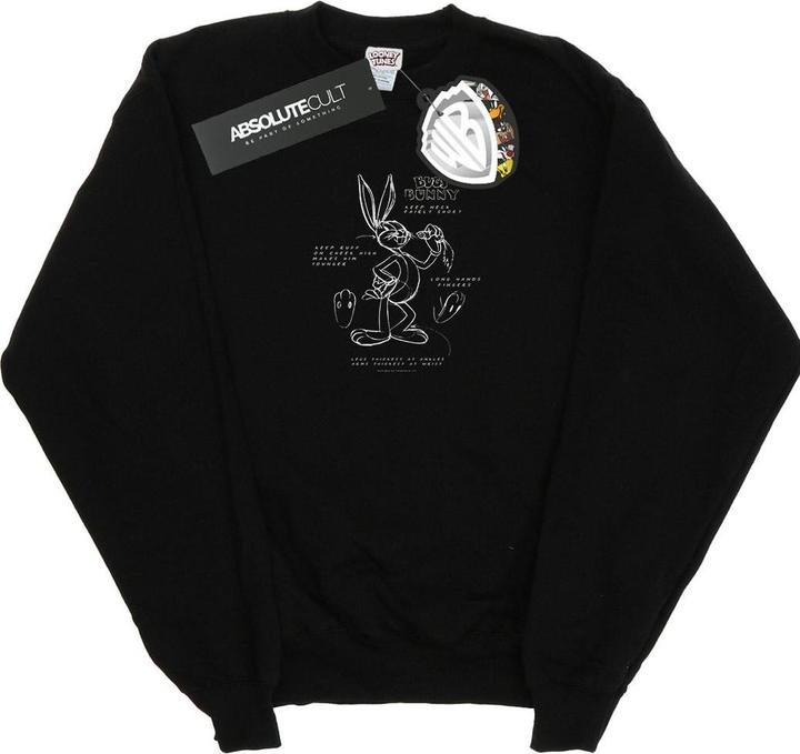 Immagine prodotto Looney Tunes Bugs Bunny Drawing Instruction Felpa Uomo (XL)