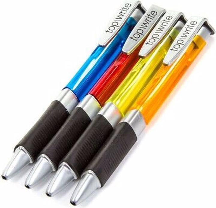 Produktbild Topwrite 4 Kugelschreiber mit Komfortgriff (Mehrfarbig, 4 x)