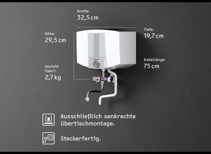 Actual product image Stiebel Eltron KBA 5 KA Boiling water unit, plastic, 5 litres, chrome fitting