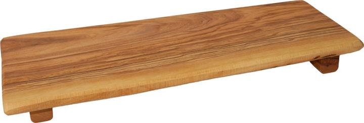 Produktbild Natura Punto Sushi-Brett, Servierplatte mit Füssen, 13 x 28 x 1,5 cm, Olivenholz
