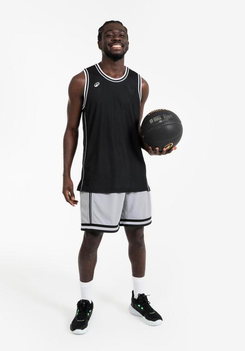 Produktbild Kipsta Damen/Herren Basketball Trikot wendbar leicht - SHR 500 schwarz-weiss (M)