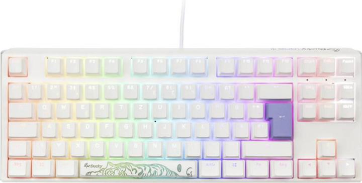 Image du produit Ducky One 3 Classic Pure White TKL Clavier de jeu, LED RGB - MX-Clear (DE, Filaire)