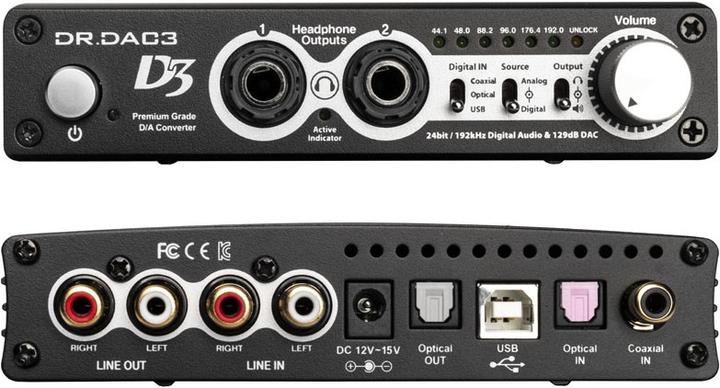 Actual product image Audiotrak DR.DAC3, High End Headphone Amplifier (600 Ohm)