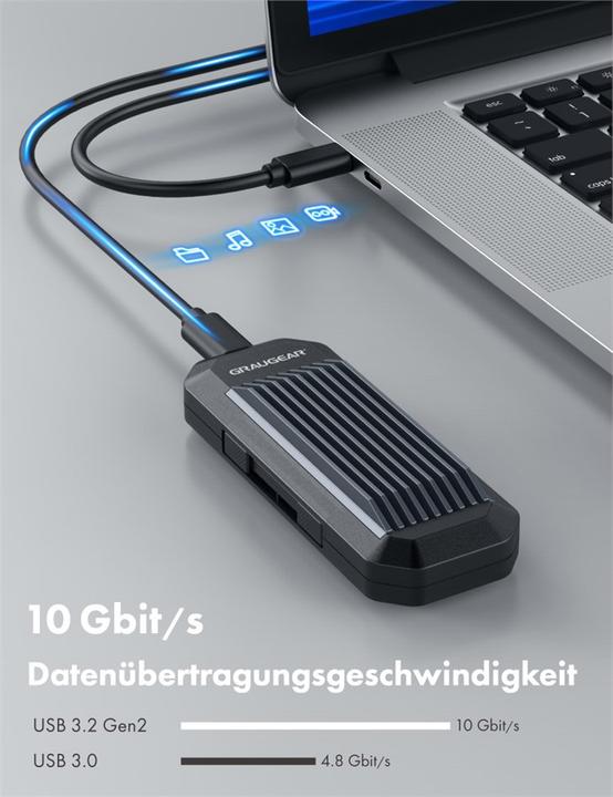 Image du produit Graugear G-M202-AC-10G (M.2 2280, M.2 2230, M.2 2260, M.2 2242)