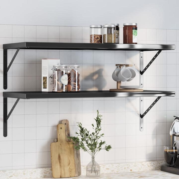 Produktbild VidaXL Wandregale 2 Stk. 100 x 40 cm Edel (100 x 40 x 3 cm)