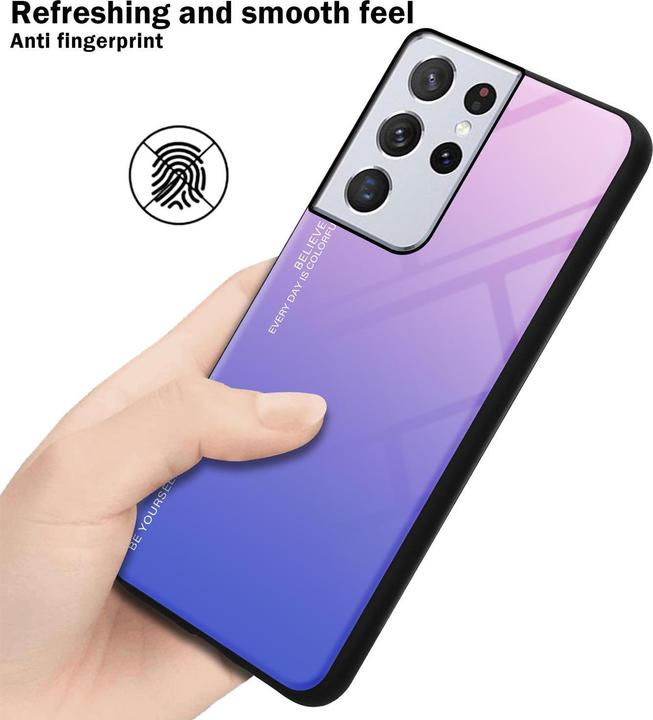 Produktbild Cadorabo TPU 2 Farben Glas Cover (Samsung Galaxy S21 Ultra)