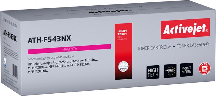 Image du produit Activejet ATH-F543NX Cartouche de toner (remplacement de HP 540 CF543X Haute ) (M)