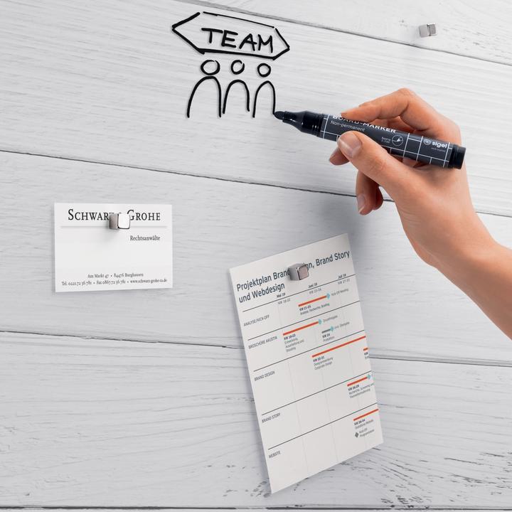 Actual product image Sigel Glass Magnet Board Artverum with Design (Magnet board, 130 x 55 cm)