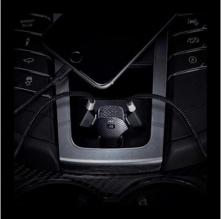 Immagine prodotto nonda Caricatore da auto ZUS Smart Car Charger fibra di carbonio 2.4 A