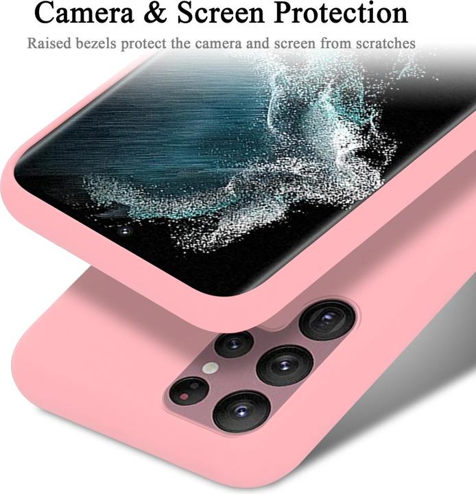 Productafbeelding Cadorabo TPU Vloeibaar Silicone Hoesje (Samsung Galaxy S22 Ultra)