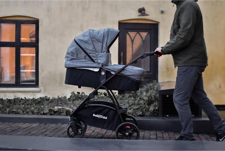 Actual product image Babytrold Mini Combi Pram Grey Melange