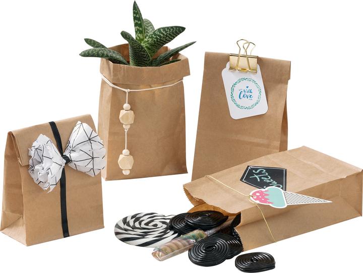 Image du produit Folia Sachets avec fond Nature (Pochette cadeau, 15 x)