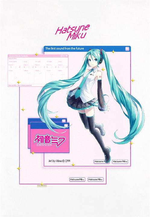 Produktbild Difuzed Hatsune Miku - Pop Up Women's T-shirt - XL (XL)