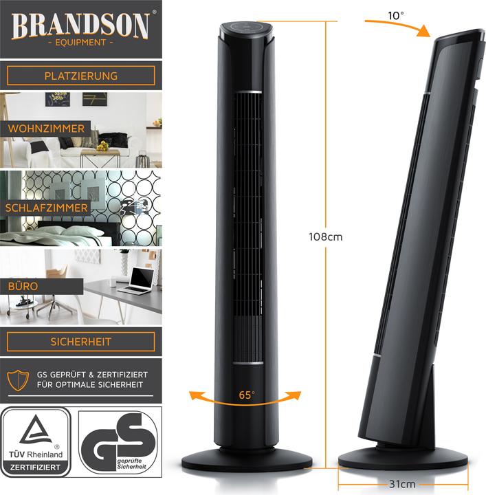 Actual product image Brandson Tower fan (52 dB)