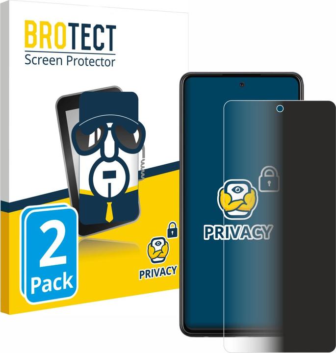 Actual product image BROTECT Anti-spy privacy film Blue light protection film (2 Piece, Samsung Galaxy A72 5G)