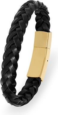 Image du produit Trolli Troli - Leather bracelet with gold-plated fastening - Length: 23 cm (23 cm)